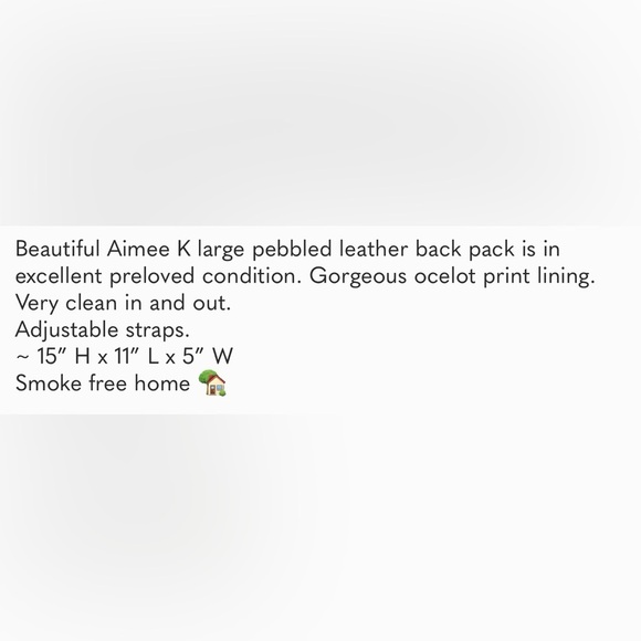 ✨ Aimee Kestenberg Leather Cognac Backpack - Picture 7 of 7